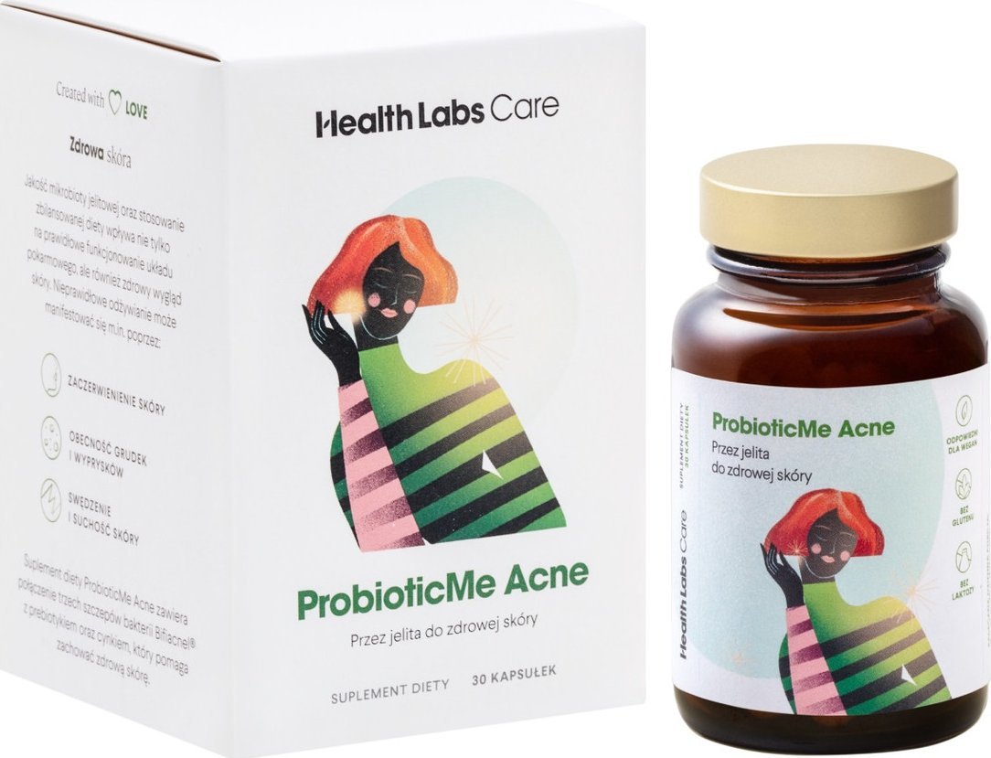 HEALTHLABS_ProbioticMe Acne Probiotyk z cynkiem 30 kapsułek