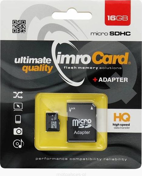 Karta Imro MicroSDHC 16 GB Class 10 UHS-I/U1 (KOM000822)