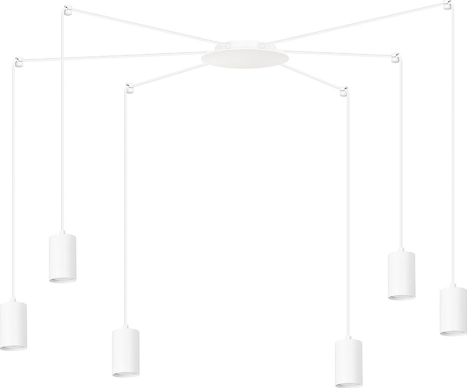 Lampa sufitowa Emibig Minimalistyczna lampa sufitowa do jadalni Emibig TRAKER pająk 525/6