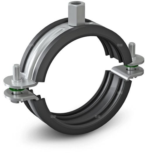 Obejma pojedyncza DUO z okładziną 125 BK (125-133)