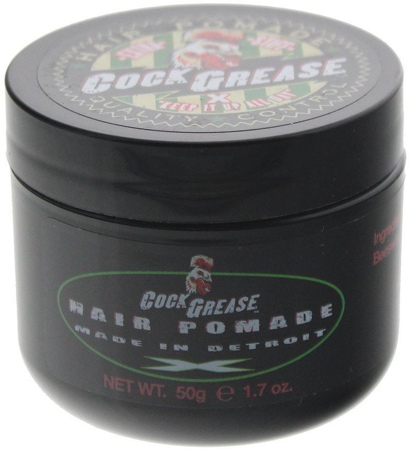 Cock Grease, Extra Stiff X, Hair Styling Pomade, Shine Finish, Strong Hold, 50 g For Men