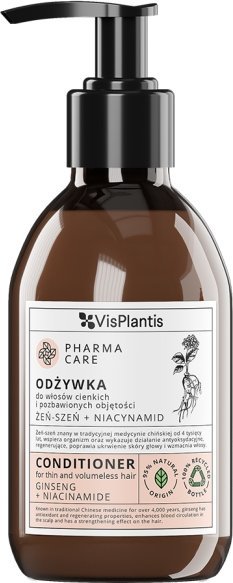 Vis Plantis Pharma Care odżywka do włosów cienkich i pozbawionych objętości żeń-szeń + niacynamid 300ml