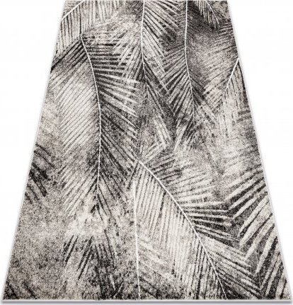 Dywany Łuszczów Dywan MATEO 8035/944 Nowoczesny liście palmy - strukturalny szary / beż , 240x330 cm