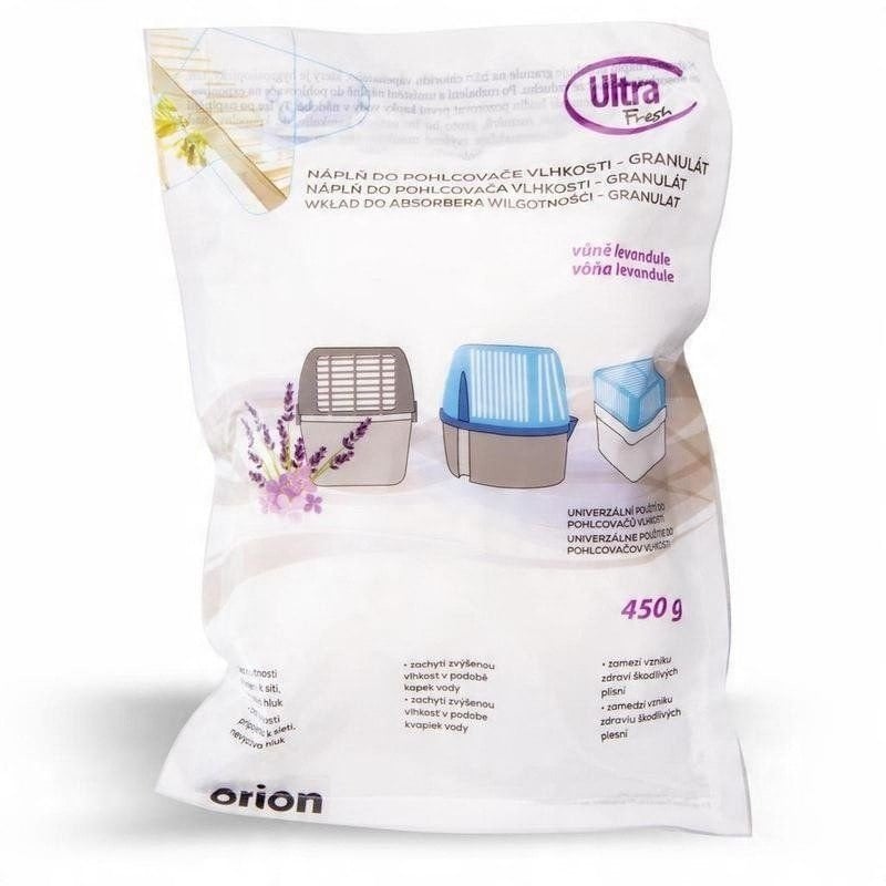 Orion Wkład do pochłaniacza wilgoci lawendowy granulki ULTRA FRESH 450 g