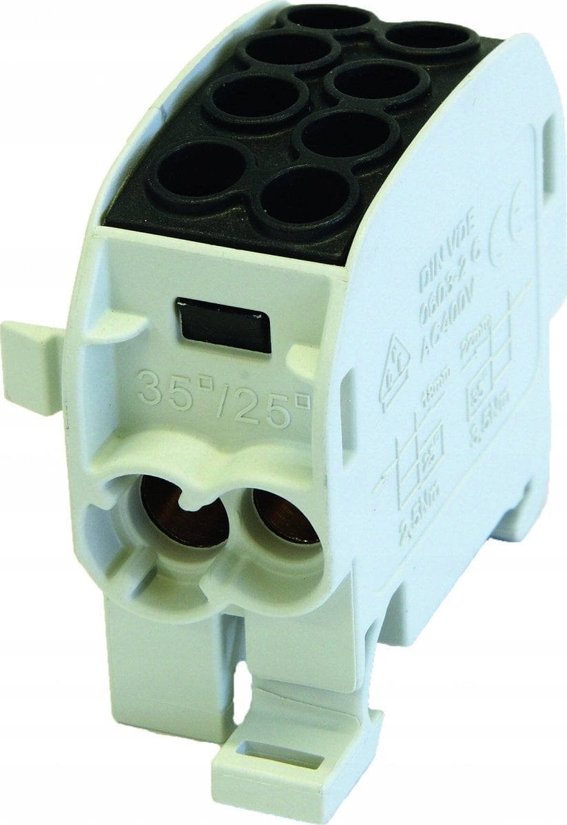 Simet Blok rozdzielczy - odgałęźny Al/Cu SCB 35 (80210) SIMBLOCK czarny 81502007