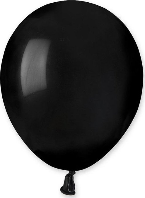 GoDan Balony pastelowe czarne 13cm 100szt