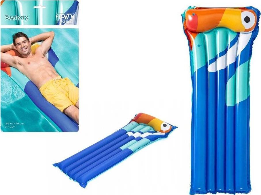 Bestway Dmuchany Materac Do Pływania Flaming Niebieski 183 x 76 cm Bestway 44021