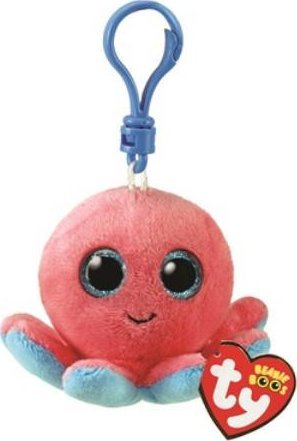 Breloczek TY INC. Brelok-pluszak TY Beanie Boos SHELDON ośmiornica 8,5cm 35255