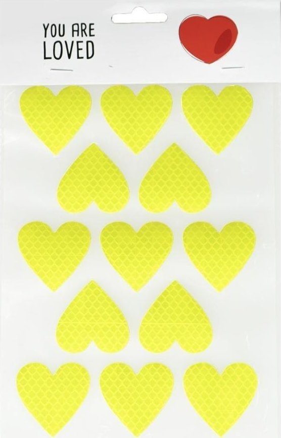 Naklejki odblaskowe serca