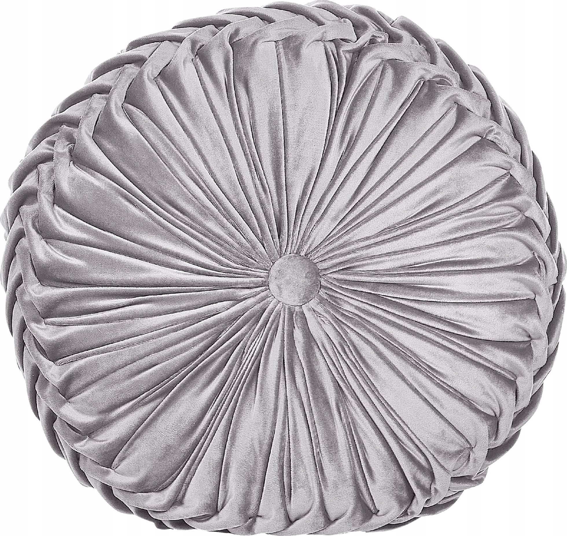 Beliani Poduszka dekoracyjna Welur Szary UDALA