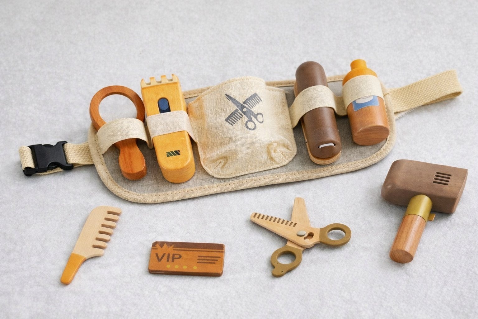 Zestaw fryzjerski z elektryczną suszarką