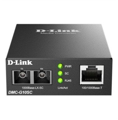 D-LINK DMC-G10SC/E Gigabit Ethernet Konverter 1000Mbit/s TP (RJ-45) zu 1000Mbit/s LX (SC-Duplex) (10 km)