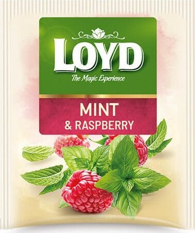Loyd Herbatka LOYD Mięta o smaku maliny 20 torebek