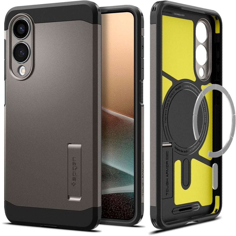 Spigen Tough Armor MagSafe - Etui do Samsung Galaxy S25 Edge (Gunmetal)