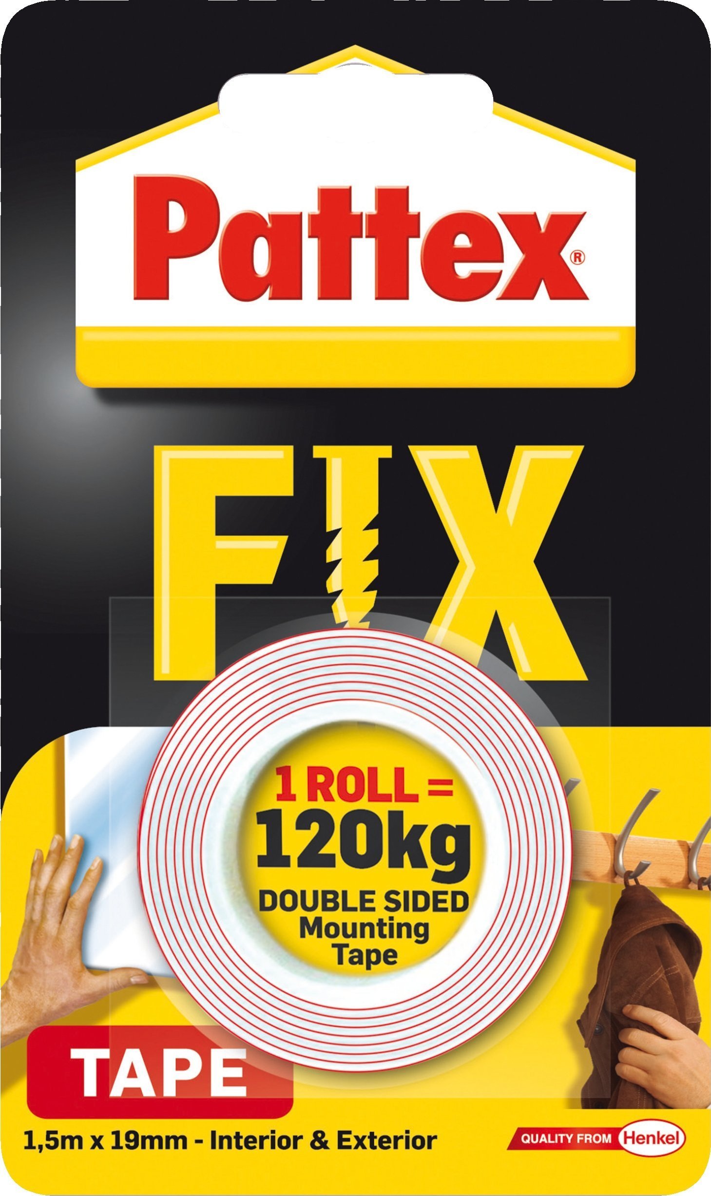 Pattex Pattex Kleben statt Bohren doppelseitiges Klebeband, Blister