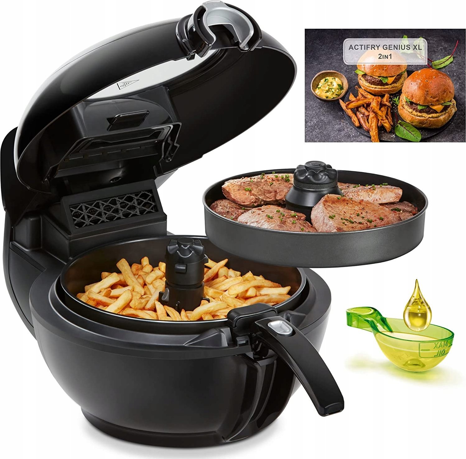 Frytkownica Tefal Frytkownica Tefal YV9708 ActiFry GeniusXL1500W 2w1