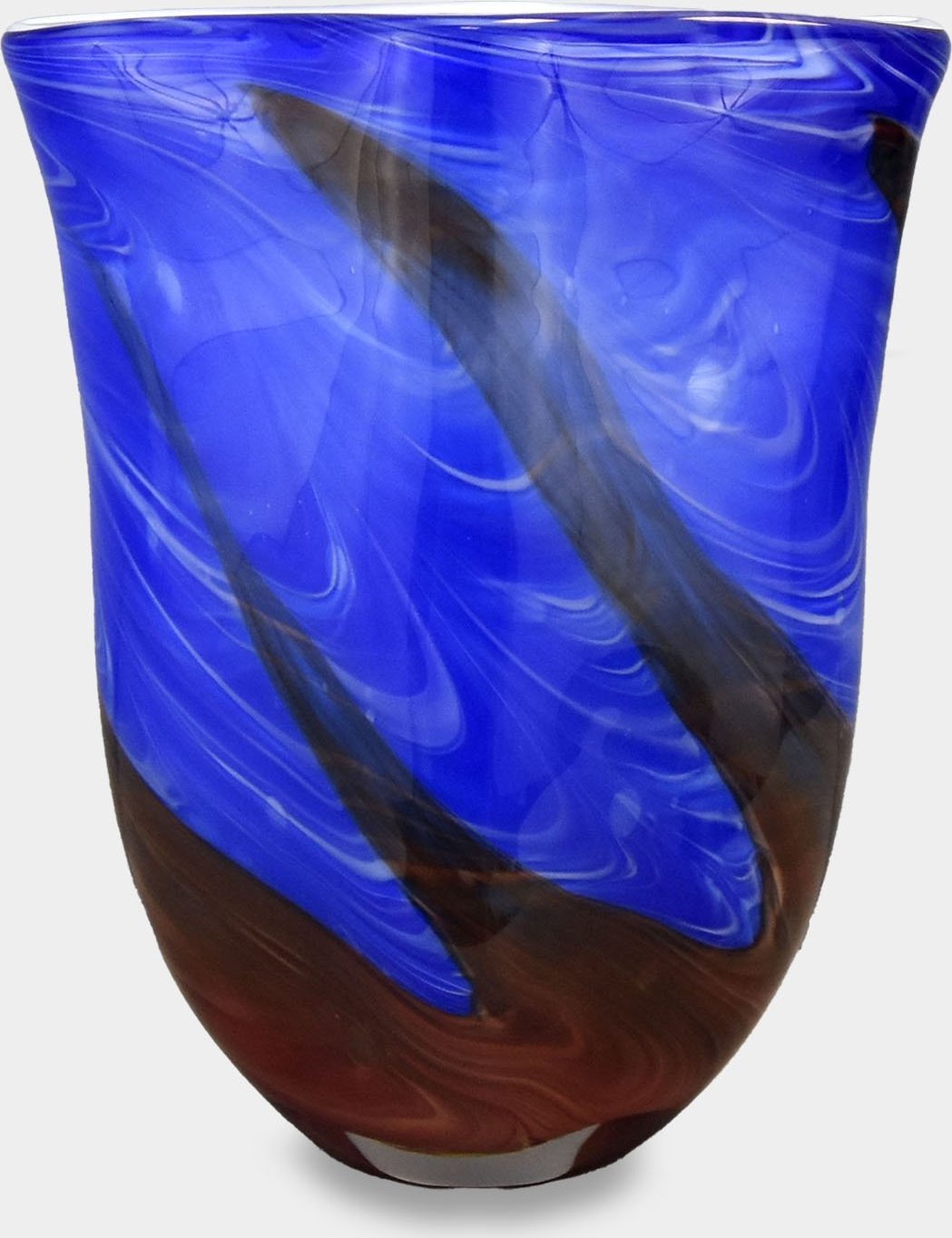 rzezbyzbrazu Wazon Szklany w Stylu Murano Morski Niebieski