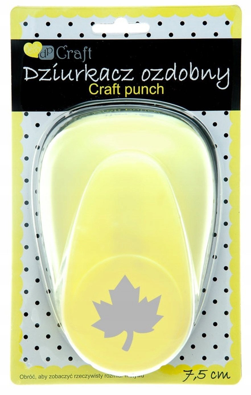 Dziurkacz ozdobny 7,5cm klon