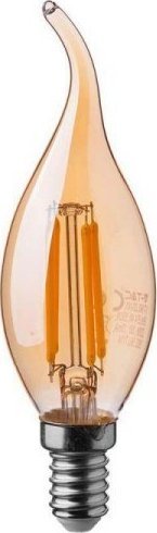 V-TAC Żarówka LED V-TAC 4W Filament E14 Świeczka Bursztyn Płomyk VT-1949 2200K 350lm