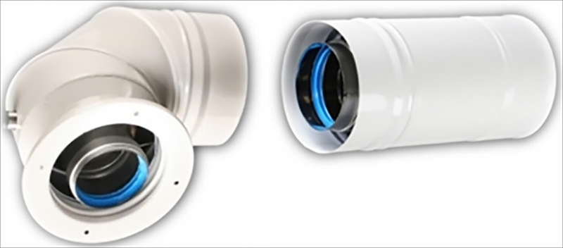 Onnline Zestaw przyłączeniowy do szachtu 60/100x80/125 do kotłów SAUNIER - ONZDSSAUNK6010080125