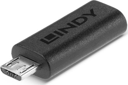 Adapter USB Lindy 41903 USB-C - microUSB Czarny (AP-348443)