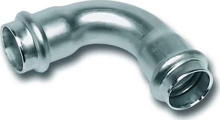 Kolano SANHA-NIROSAN-Stahl szlachetna d90° d64SANHA