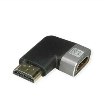 Adapter ROLINE 8K HDMI, M/F, kąt 90°