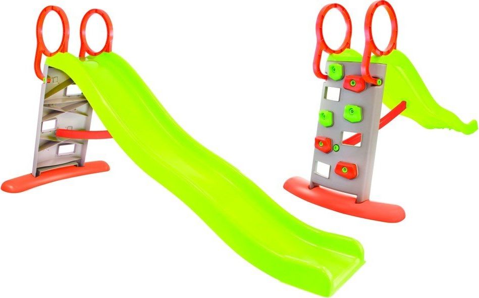 Mochtoys Zjeżdżalnia Ogrodowa ze Ścianką Wspinaczkową 2.05 m