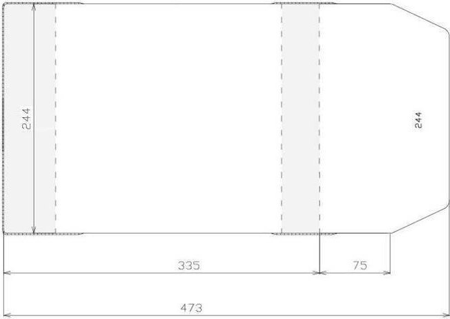 Sztapel Okładka regulowana 244x410mm (50szt)