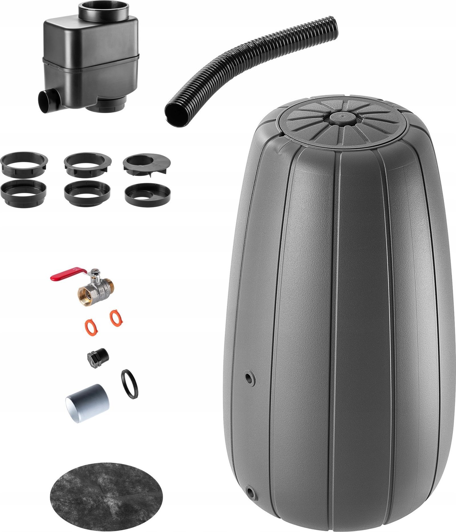 Kadax KADAX Zbiornik Na Deszczówkę 200L Pojemnik Zestaw