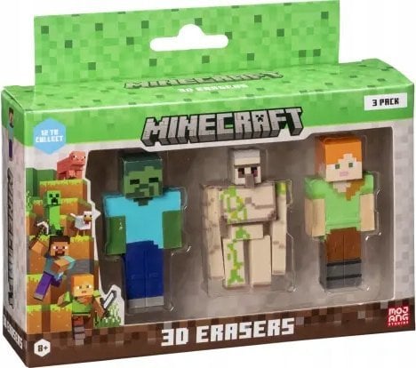 Figurka HP *****MINECRAFT 3D Erasers 3pack C 14249