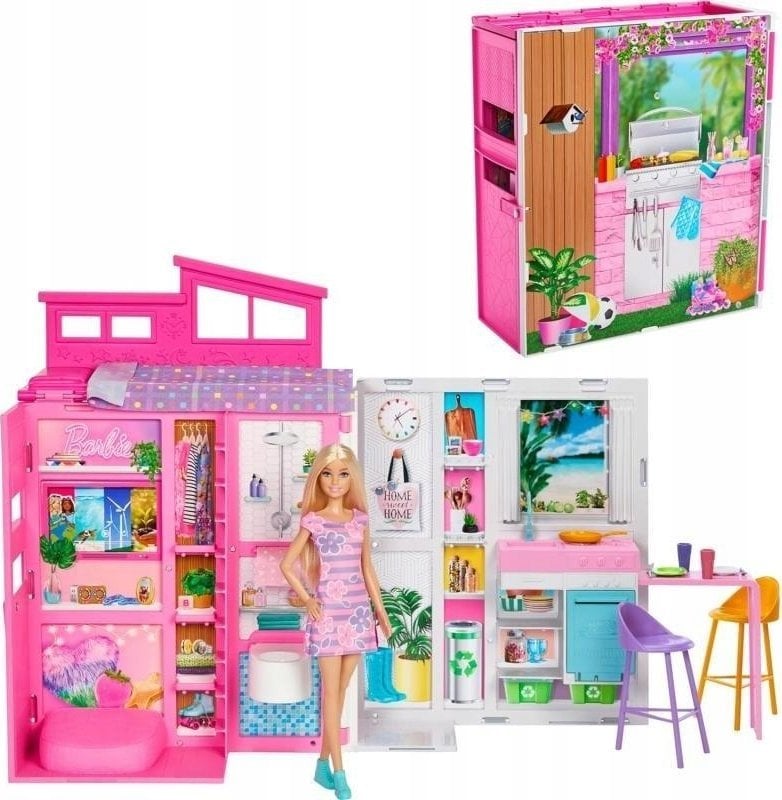 Mattel Barbie Przytulny Domek + Lalka Zestaw (HRJ77)