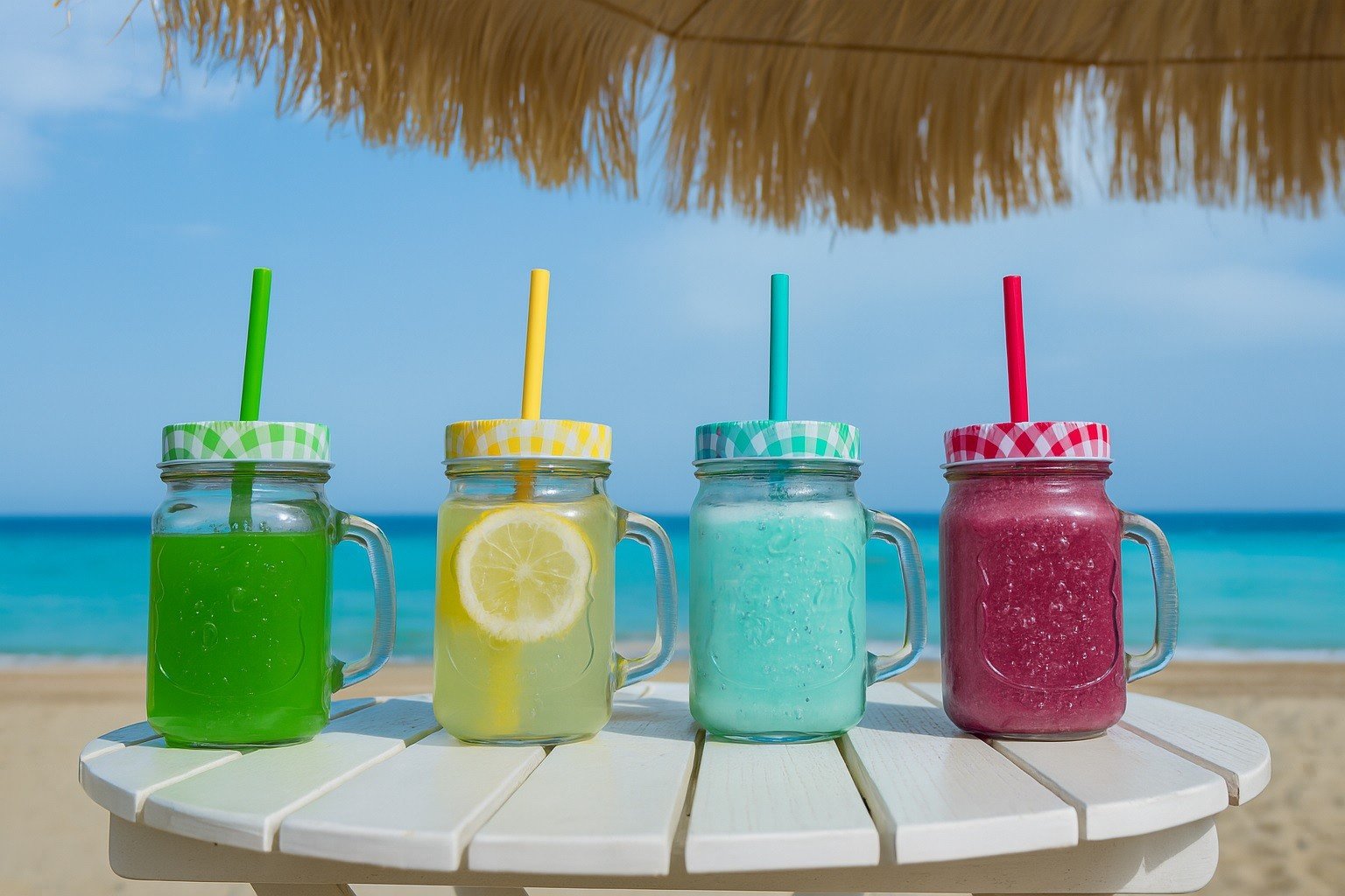 Kubek szklany 450 ml Party mix kolorów