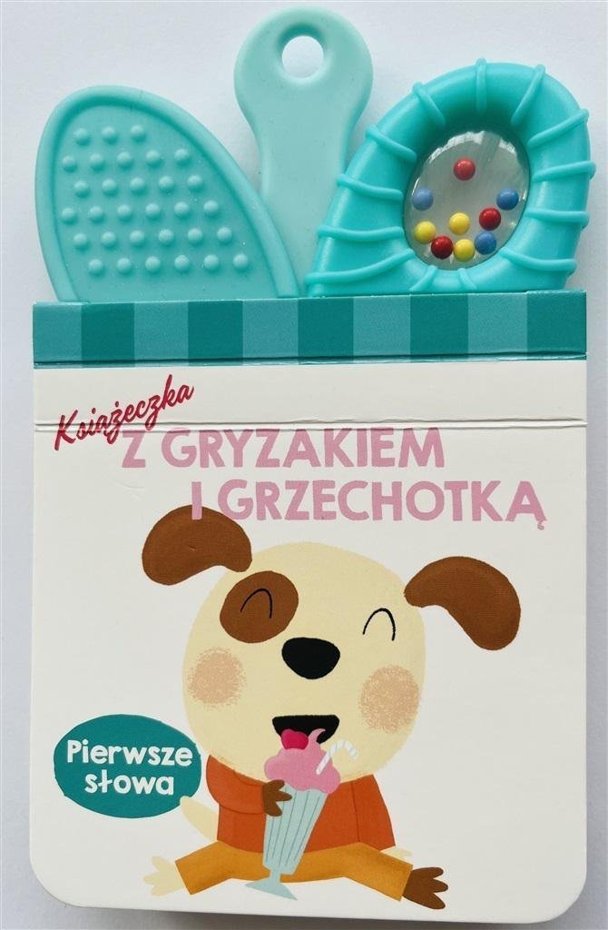 Sassy Książeczka z gryzakiem i grzechotką.Pierwsze słowa