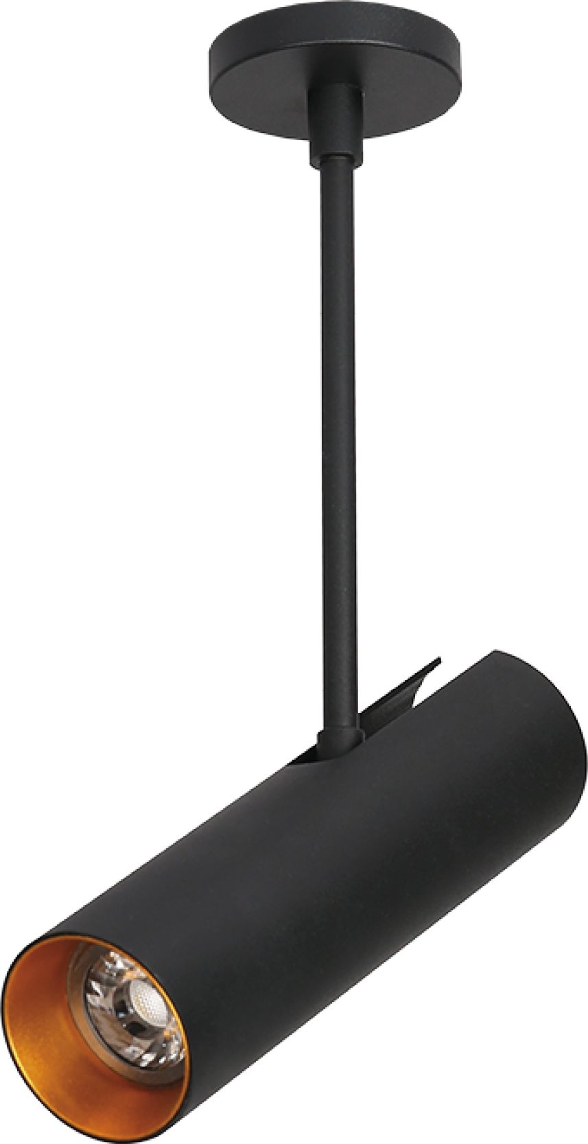 Lampa sufitowa Azzardo Spot natynkowy czarny AZzardo Lens Round AZ3518