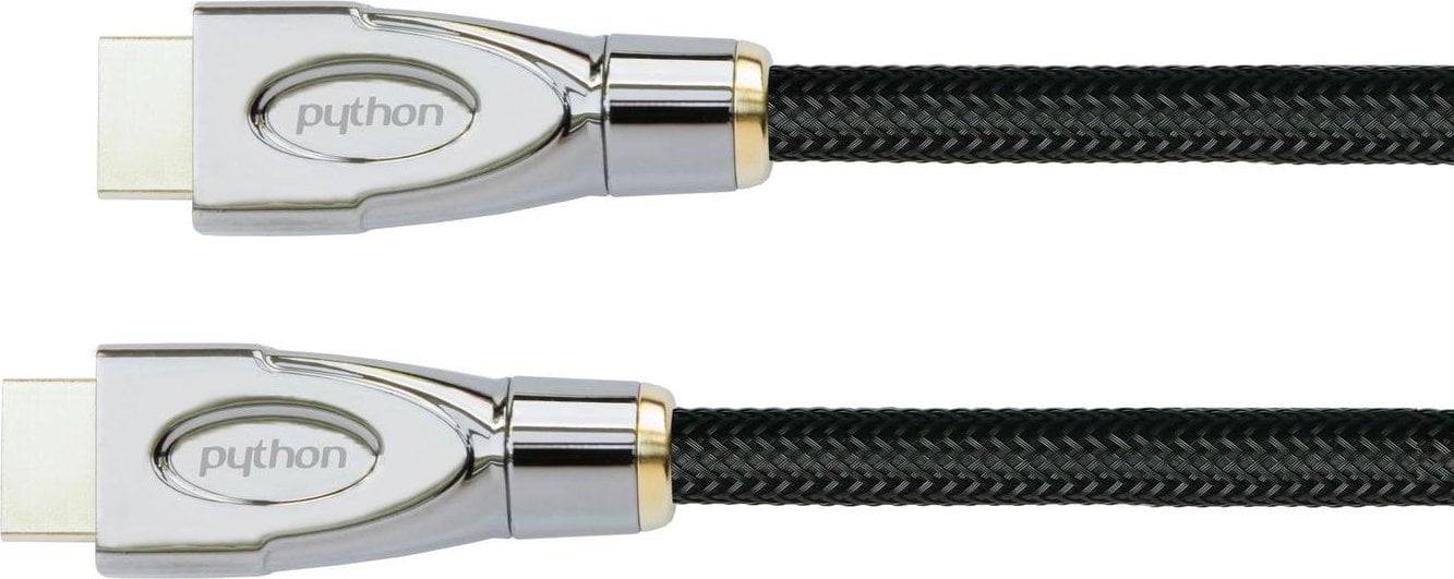 Kabel PYTHON Python HDMI« 2.1 Kabel 8K UHD-2 Nylongeflecht schwarz 2m