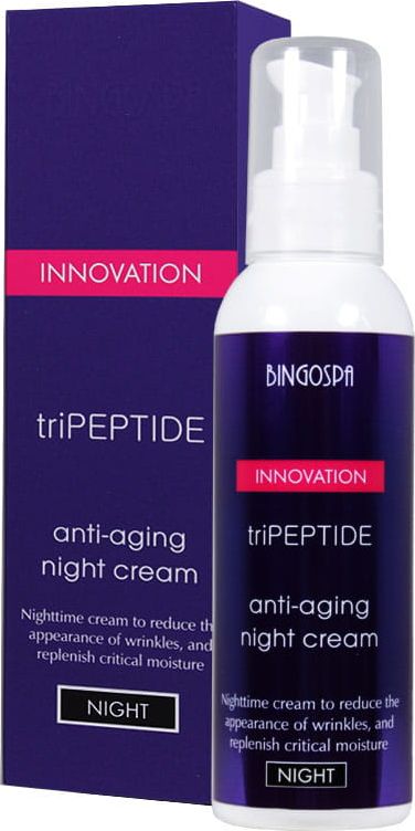 BingoSpa Trójpeptydowy krem na noc przeciwzmarszczkowy