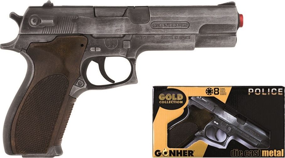 Pulio Pistolet policyjny metalowy