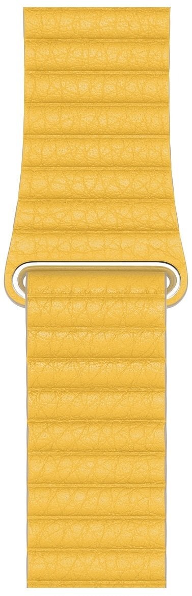 Apple Opaska skórzana żółty do koperty 44mm / 45mm / 46mm / 49mm - rozmiar M, oryginalna plomba, MXAD2ZM/A