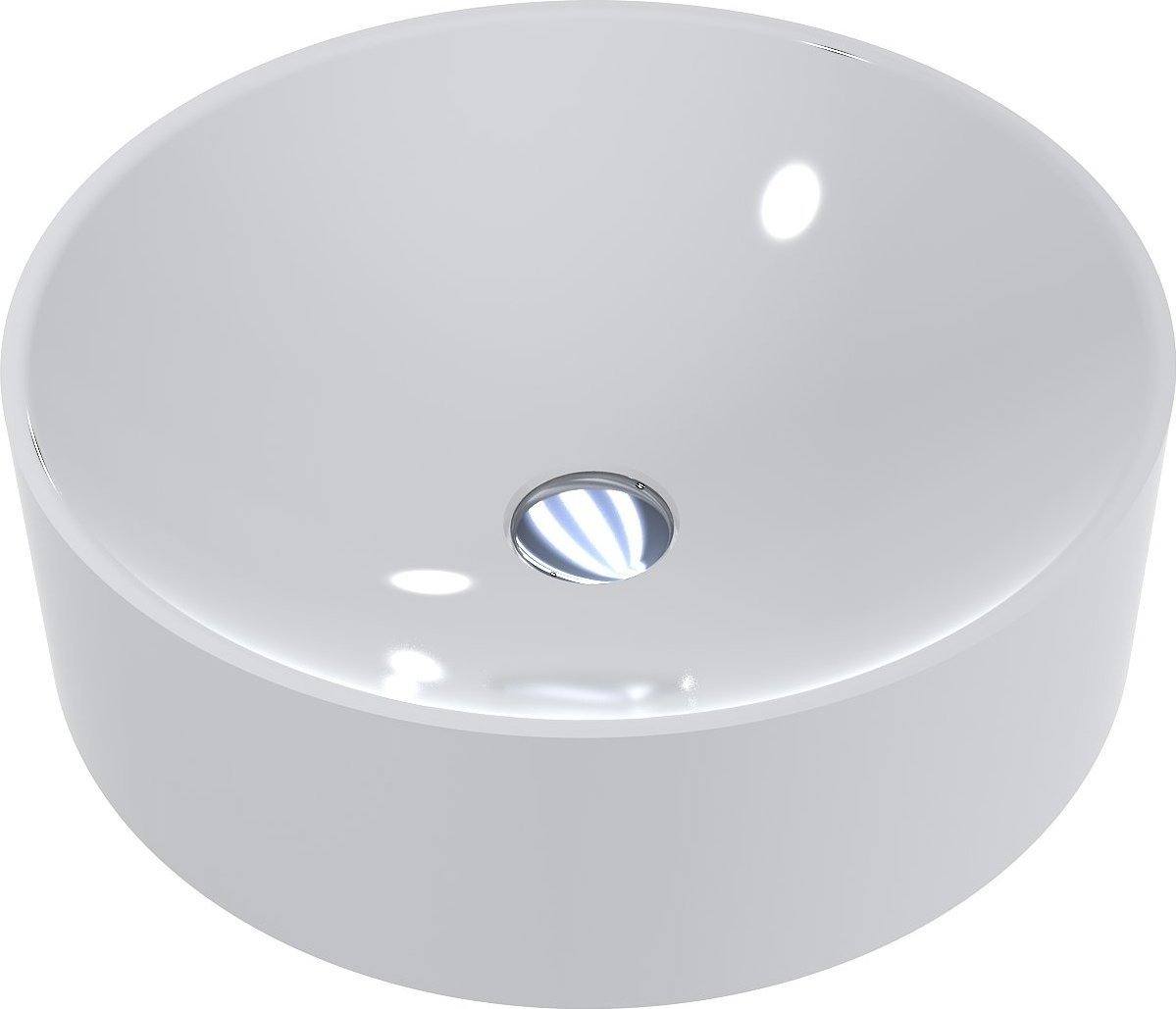 Umywalka Miraggio Umywalka nablatowa okrągła 46 cm