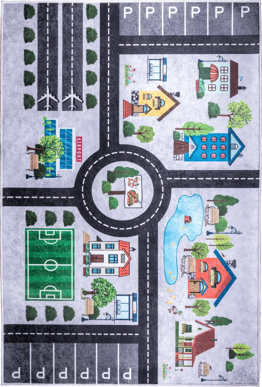 Dywan dziecięcy MIASTO 80x150