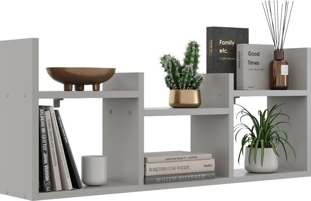 KROKUS Półka ALESIA 5 szara