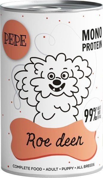 Paka Zwierzaka PEPE Roe Deer (sarna) puszka 400g