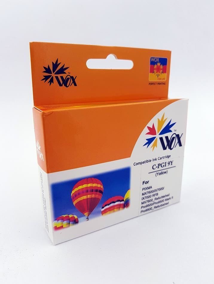 Tusz THI Zgodny Tusz Yellow do Canon iX7000 MX-7600 Pro9500 / PGI 9Y / Żółty / 15ml / zamiennik z chipem uniwersalny