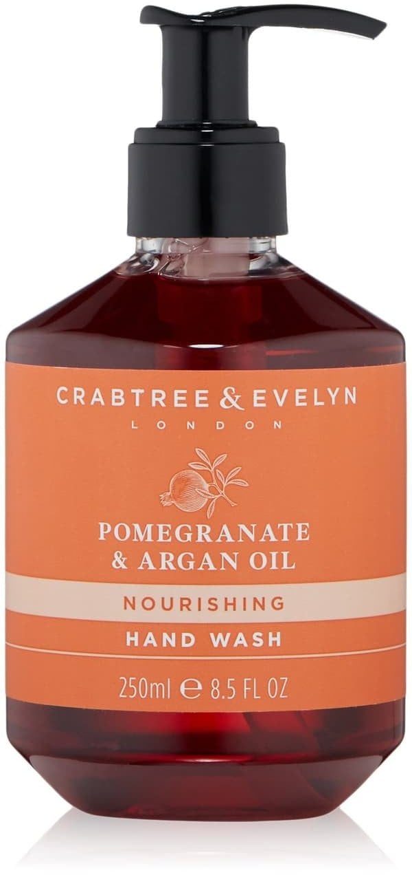 I love Crabtree & Evelyn, Pomegranate & Argan Oil, Nourishing, Liquid Soap, For Hands, 250 ml Unisex