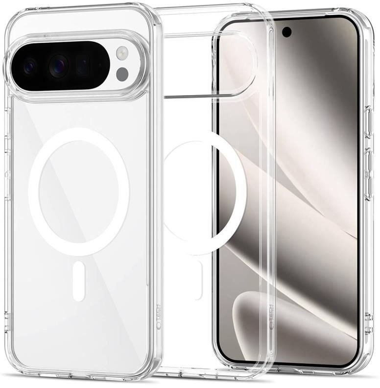 Etui Tech-Protect Flexair Hybrid MagSafe do Google Pixel 10 Pro XL Clear