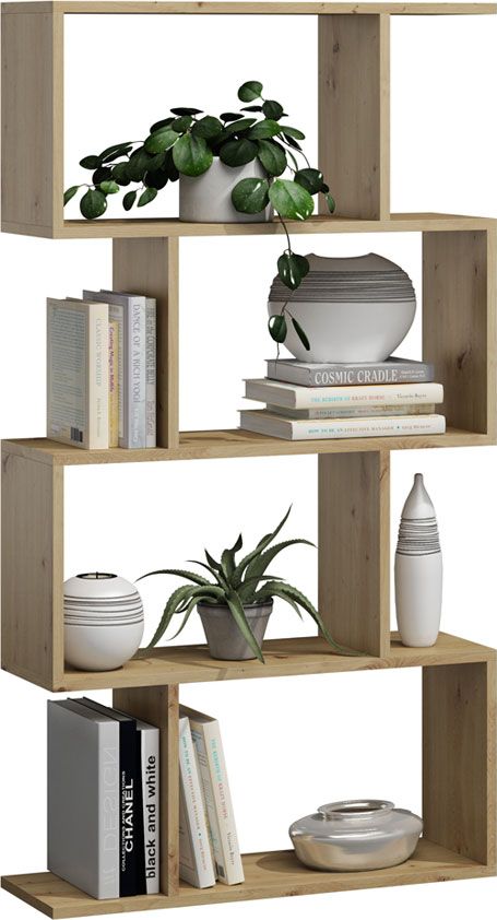 Elior Regał stojący dąb artisan do salonu - Aristo 3X