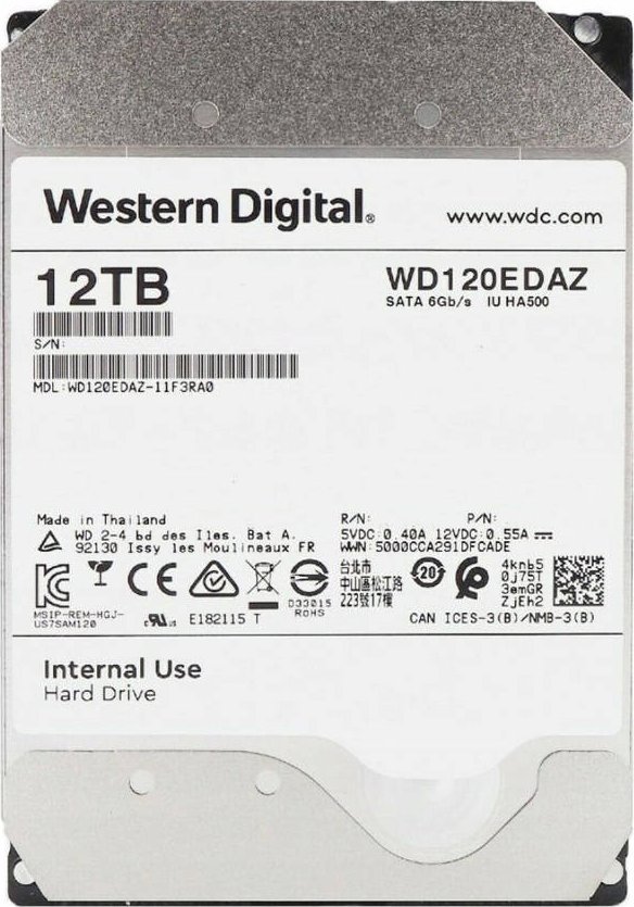 Dysk WD DYSK HDD WESTERN DIGITAL WD120EDAZ 12TB