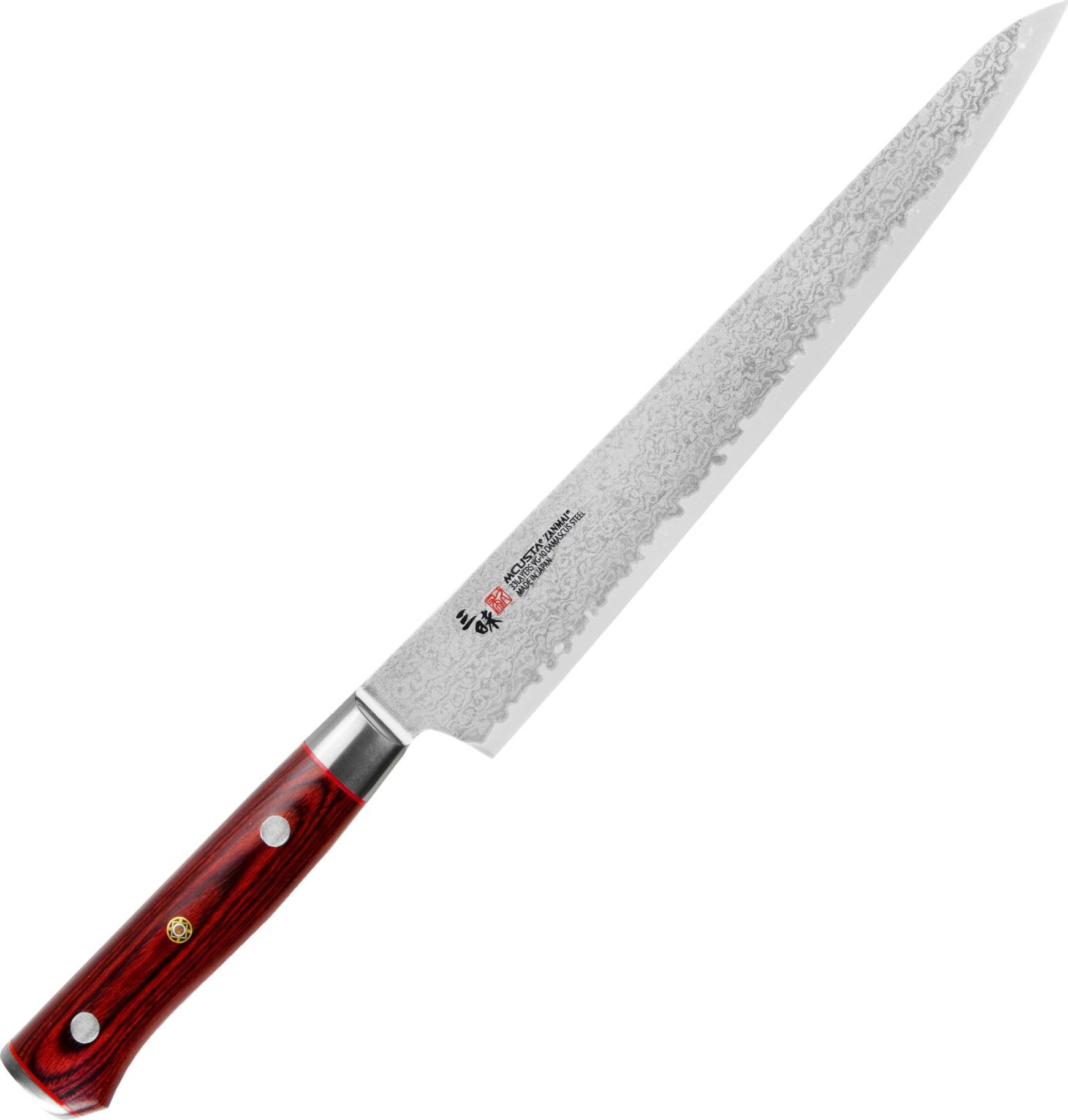 Mcusta Mcusta Zanmai VG-10 Pro Flame Nóż Sujihiki 24cm