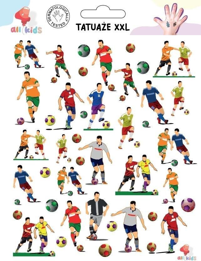Dodo Tatuaże zmywalne dla dzieci Piłkarze XXL